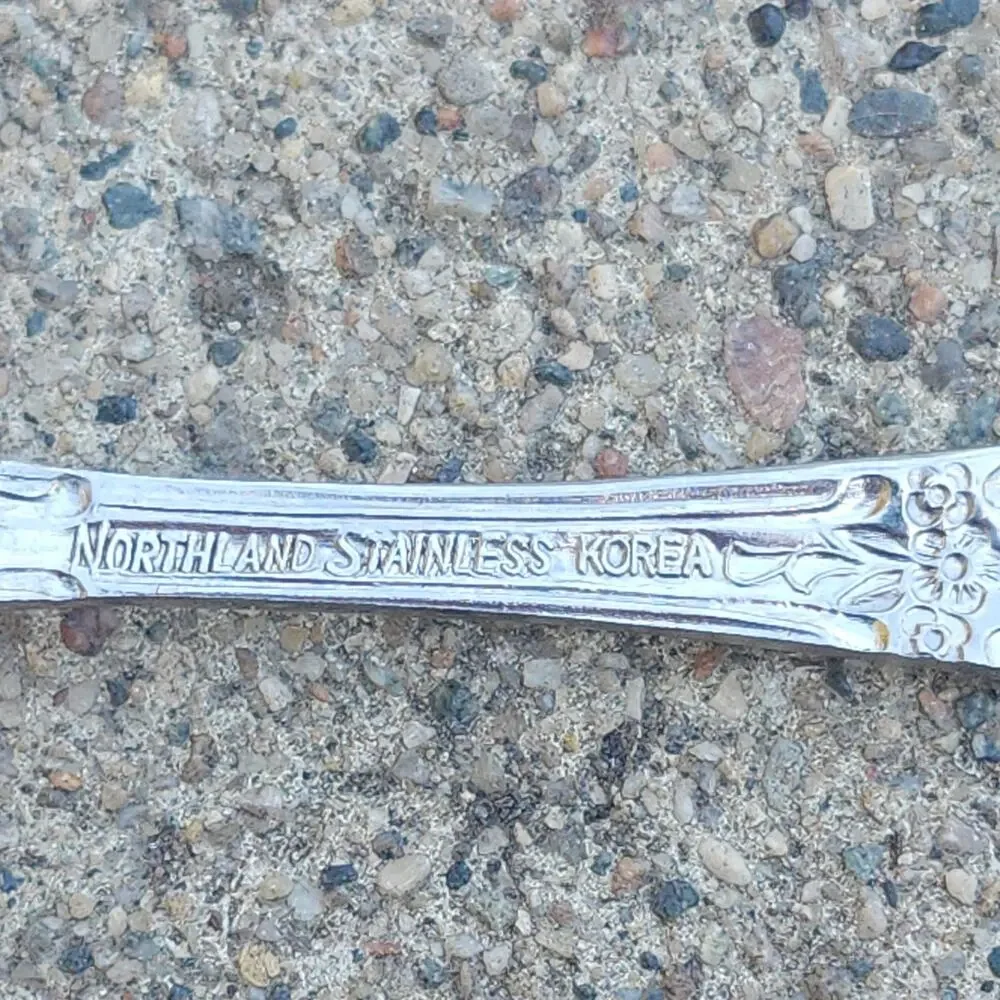 Oneida Northland Carolina Salad Forks Set Of 5 Stainless Korea Floral Flatware